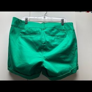Shorts, dressy. Kelly Green